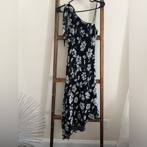 WHITE HOUSE BLACK MARKET size 0 asymmetrical dress